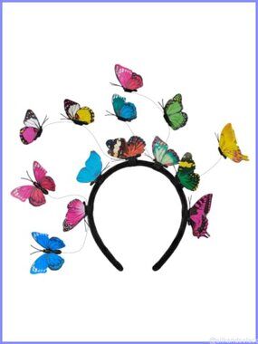 3D Butterfly Headband Fascinator Hat for Women Tea Party Wedding Formal